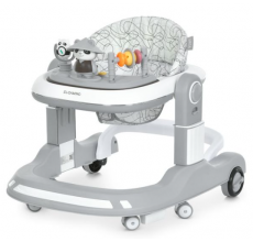 Ходунки ME 1200 URSA Gray  2в1 муз., пушер, колеса 6шт, світло, на бат-ці, в кор, сірий.
